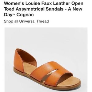NWOT Universal Thread Faux Leather Sandals